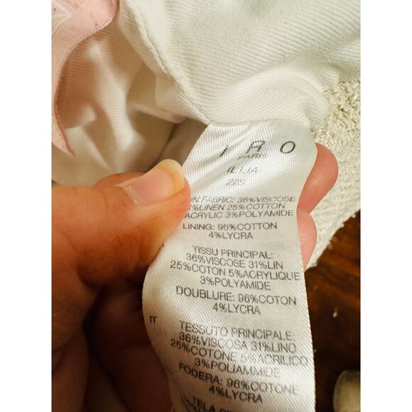 IRO Off-White Linen Blend Dropped Sleeves Oversized IIija Jacket size 42 - Picture 5 of 16